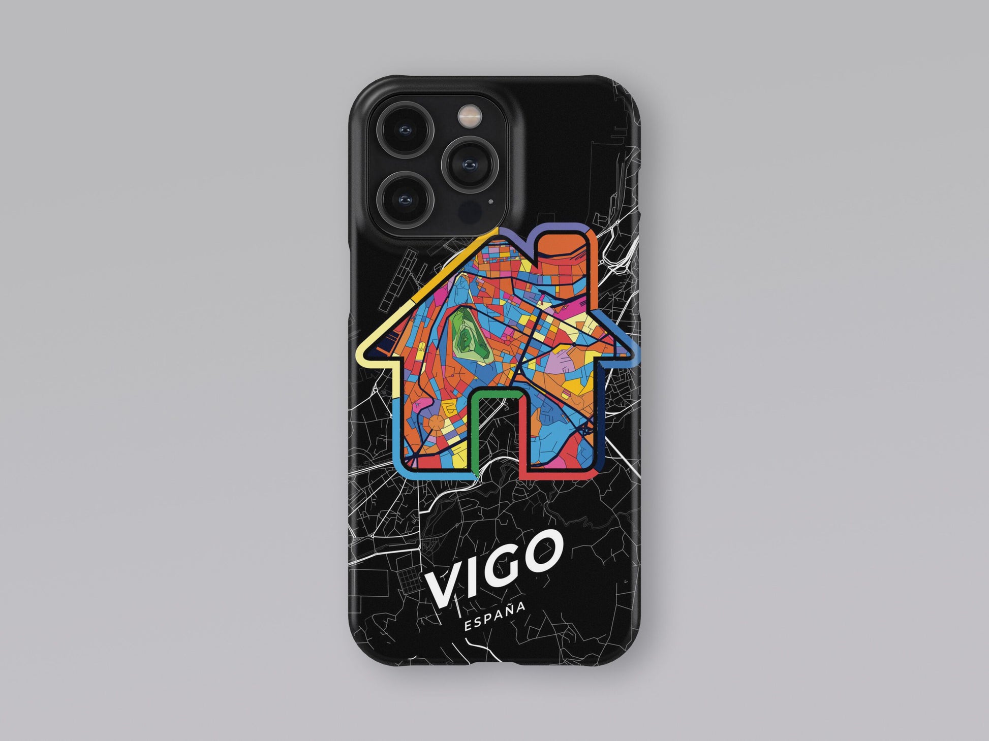 Vigo Spain slim phone case with colorful icon 3