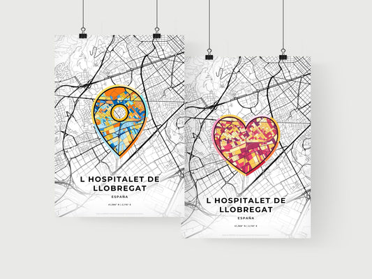 L Hospitalet De Llobregat Spain art print for couples