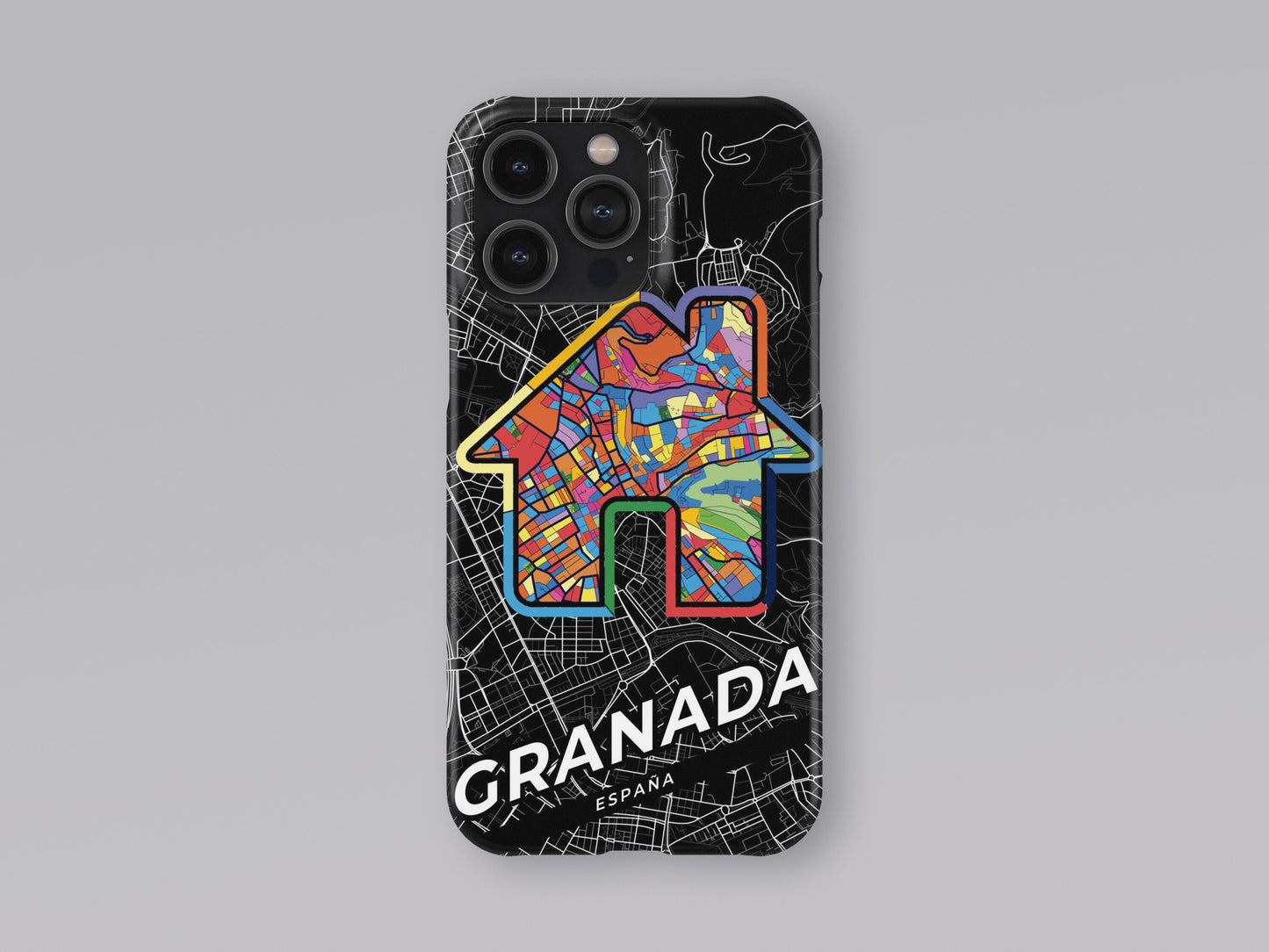 Granada Spain slim phone case with colorful icon. Birthday, wedding or housewarming gift. Couple match cases. 3