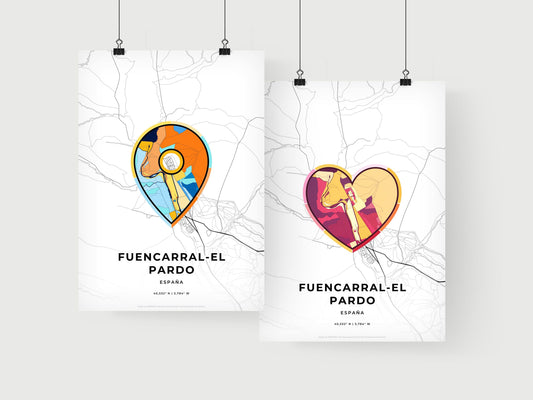 Fuencarral-El Pardo Spain art print for couples