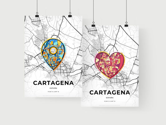 Cartagena Spain art print for couples
