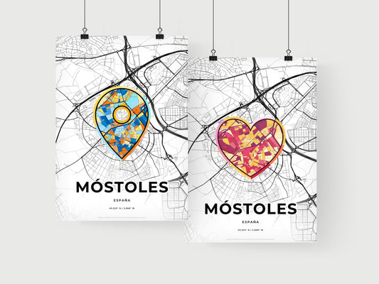 Móstoles Spain art print for couples