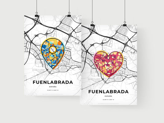 Fuenlabrada Spain art print for couples