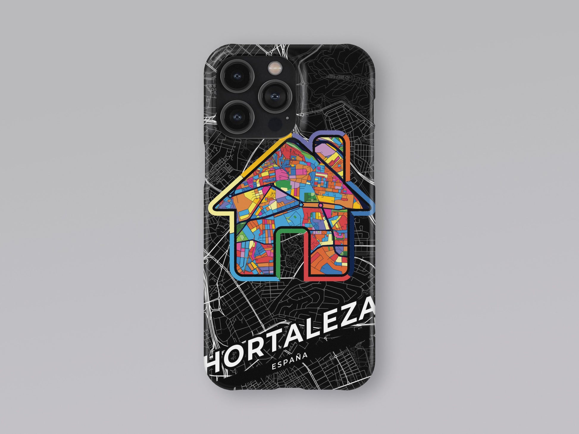 Hortaleza Spain slim phone case with colorful icon. Birthday, wedding or housewarming gift. Couple match cases. 3