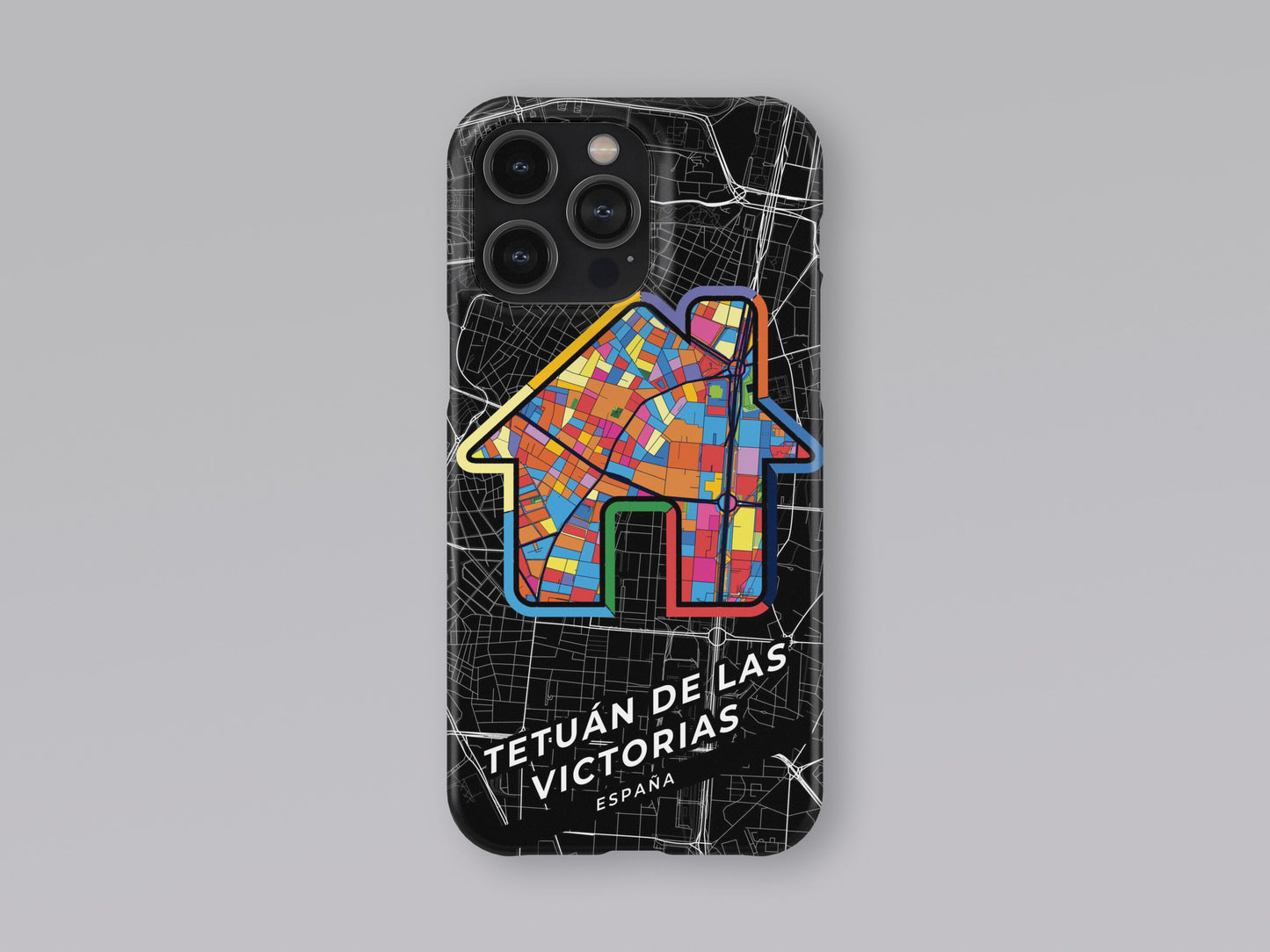 Tetuán De Las Victorias Spain slim phone case with colorful icon 3
