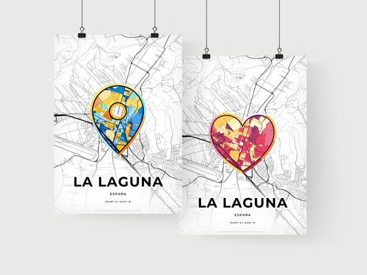 La Laguna Spain art print for couples