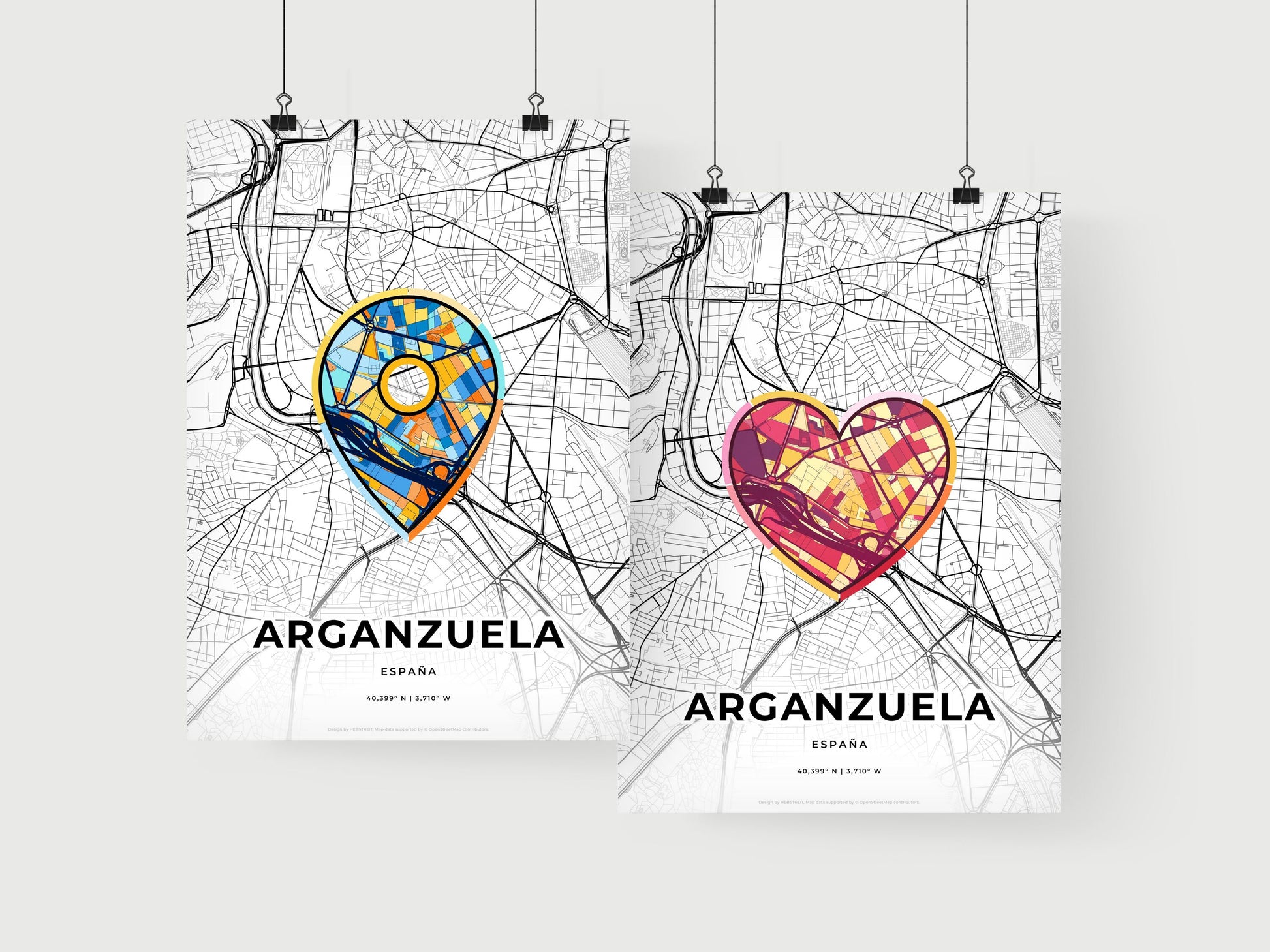 Arganzuela Spain art print for couples