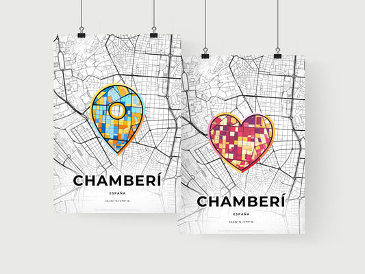 Chamberí Spain art print for couples