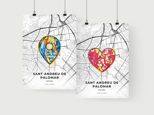 Sant Andreu De Palomar Spain art print for couples