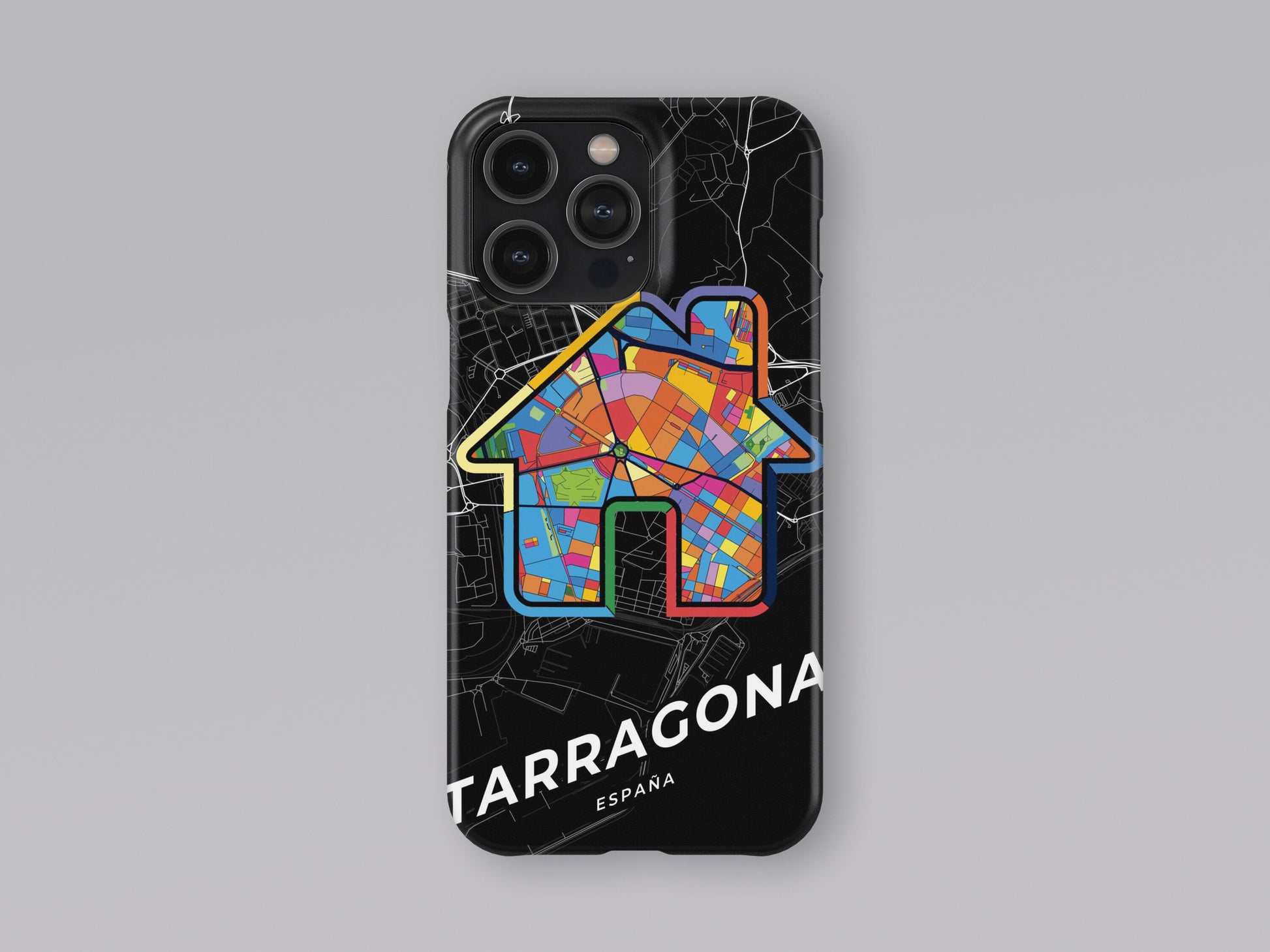 Tarragona Spain slim phone case with colorful icon 3