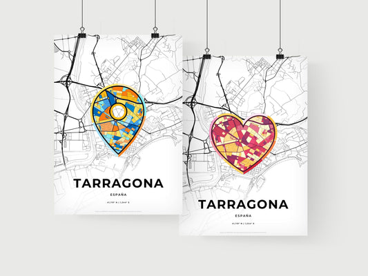 Tarragona Spain art print for couples