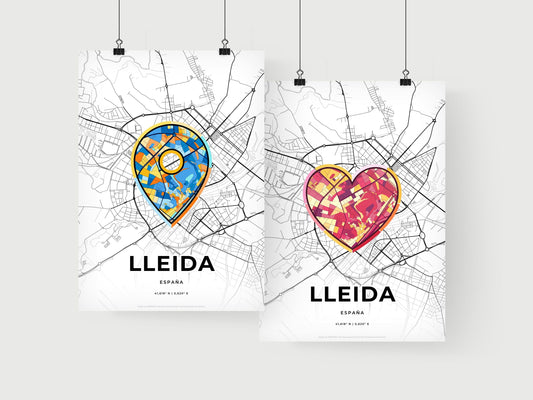 Lleida Spain art print for couples