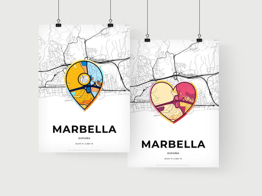 Marbella Spain art print for couples