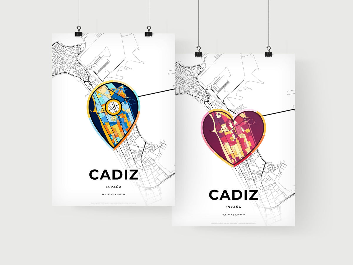 Cadiz Spain art print for couples