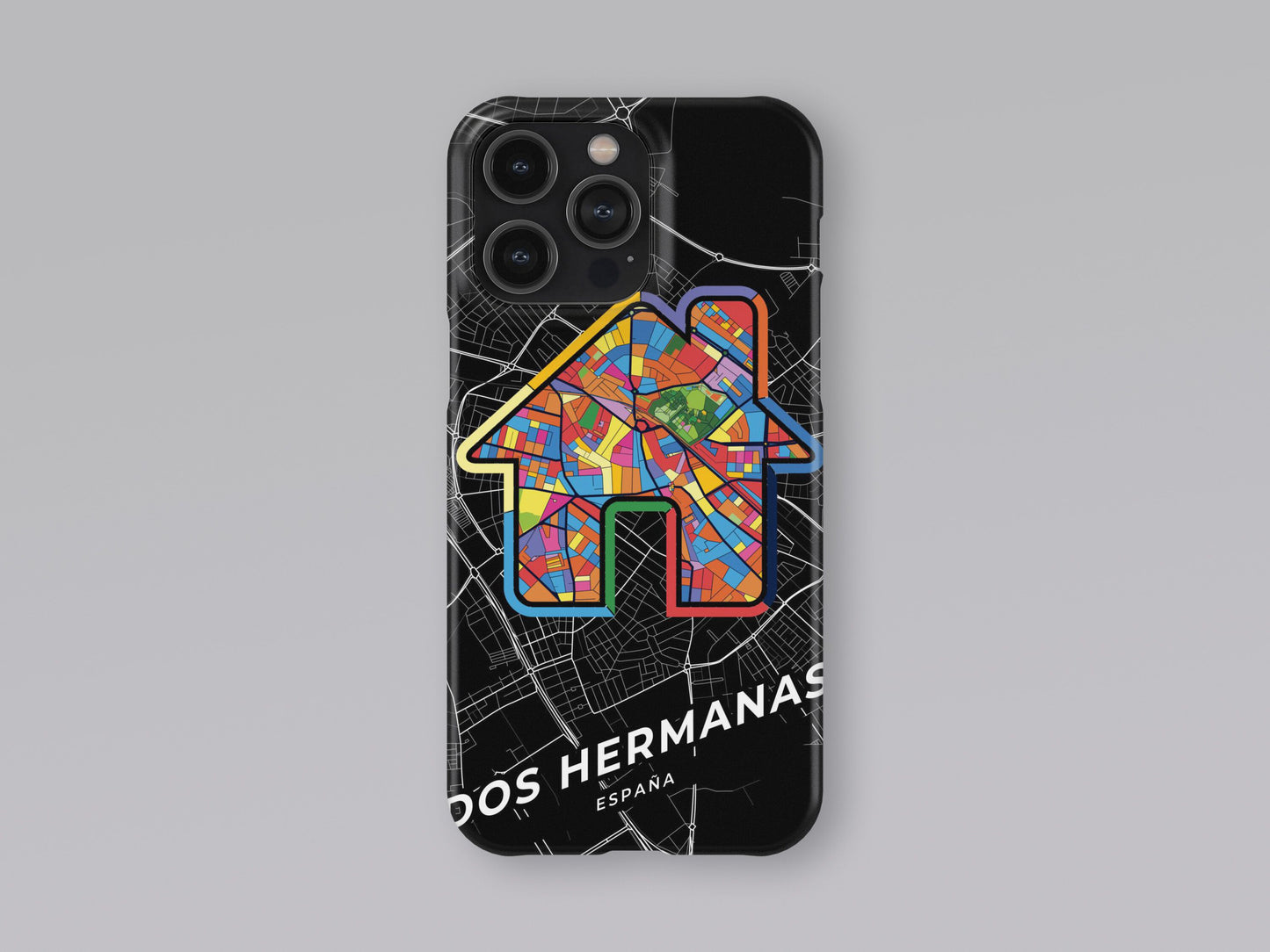Dos Hermanas Spain slim phone case with colorful icon. Birthday, wedding or housewarming gift. Couple match cases. 3