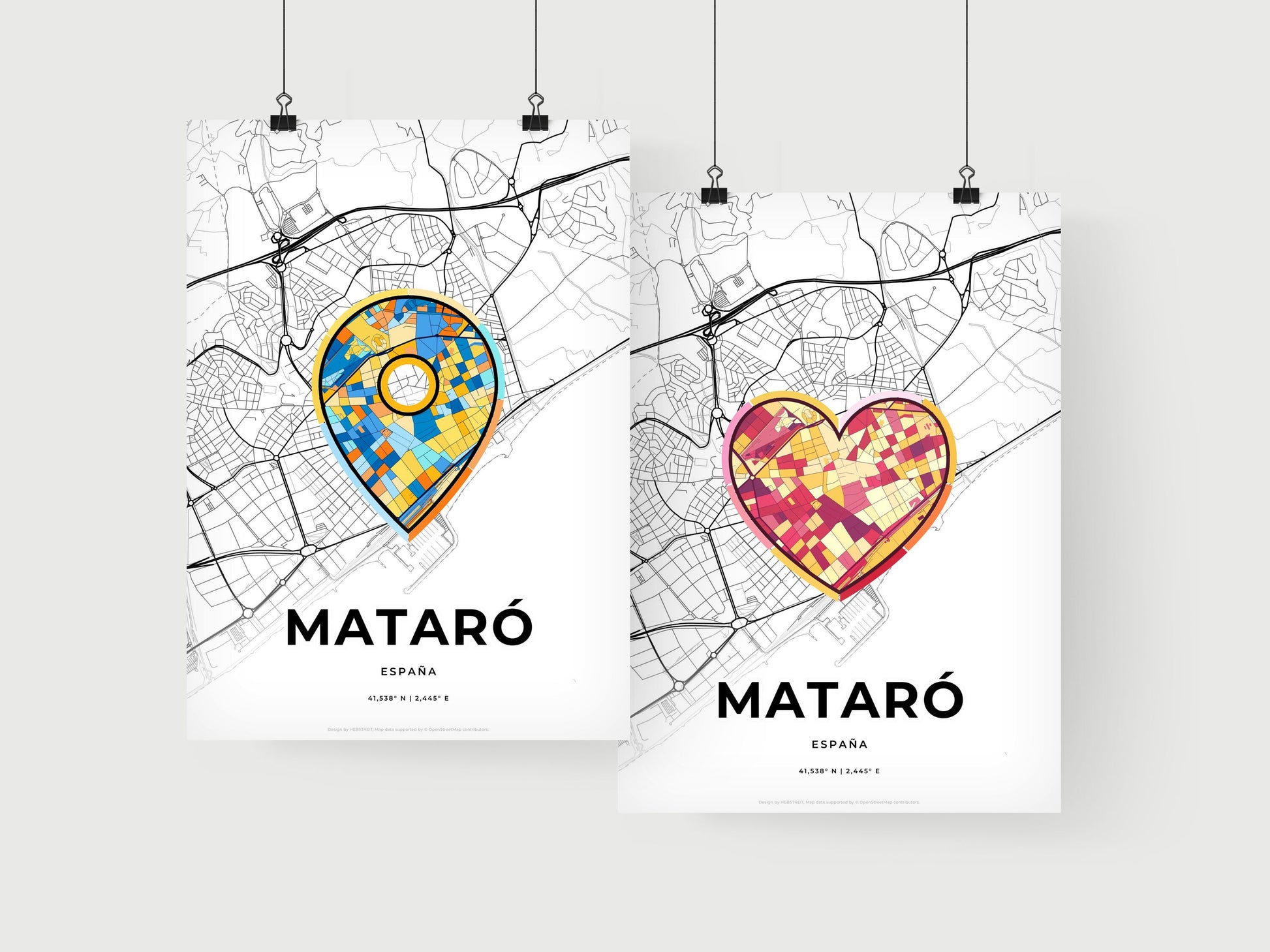 Mataró Spain art print for couples