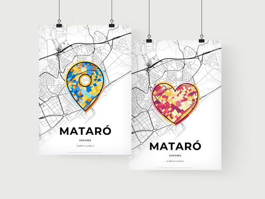 Mataró Spain art print for couples