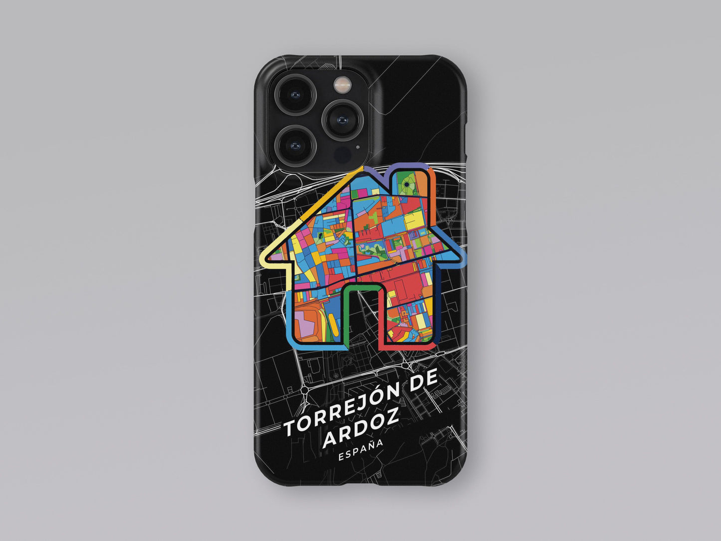 Torrejón De Ardoz Spain slim phone case with colorful icon 3