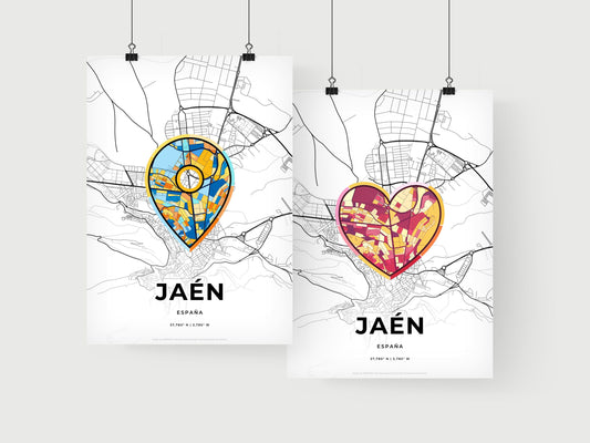 Jaén Spain art print for couples
