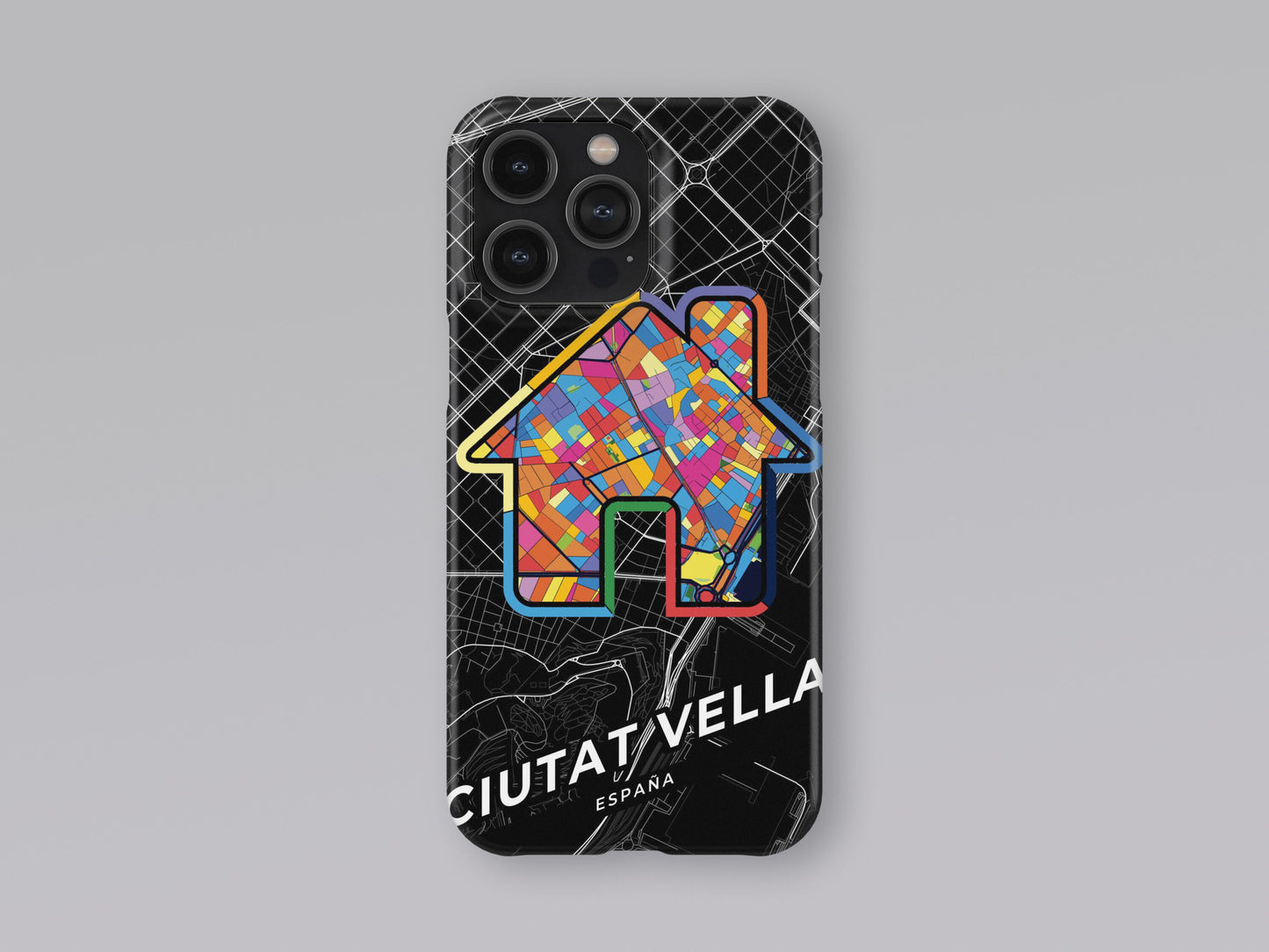 Ciutat Vella Spain slim phone case with colorful icon. Birthday, wedding or housewarming gift. Couple match cases. 3