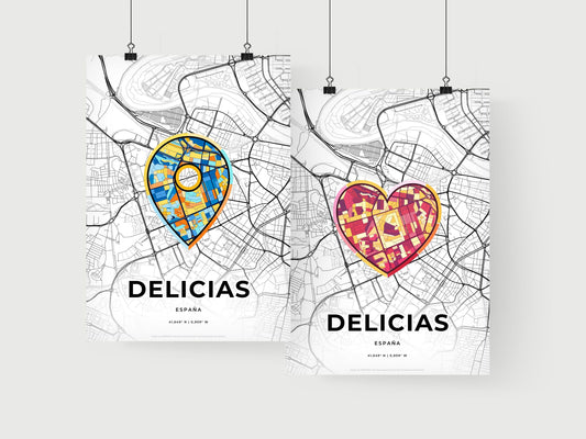 Delicias Spain art print for couples