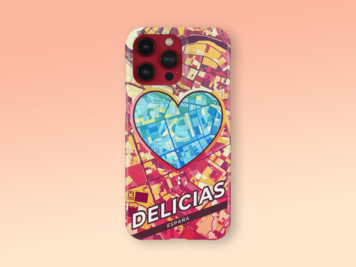 Delicias Spain slim phone case with colorful icon. Birthday, wedding or housewarming gift. Couple match cases. 2