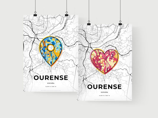 Ourense Spain art print for couples