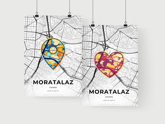 Moratalaz Spain art print for couples