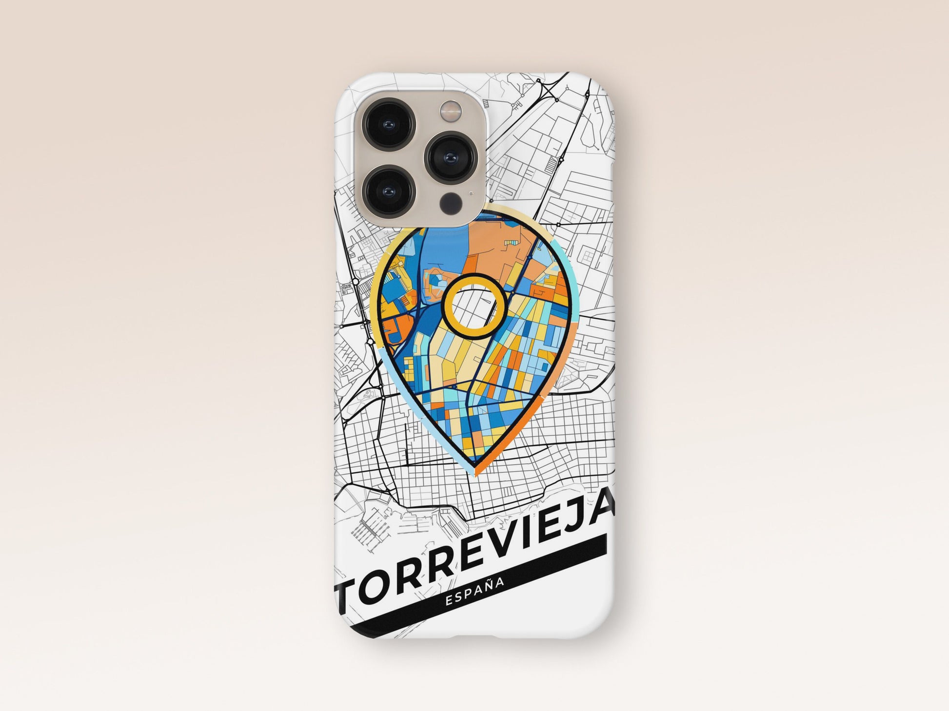 Torrevieja Spain slim phone case with colorful icon 1