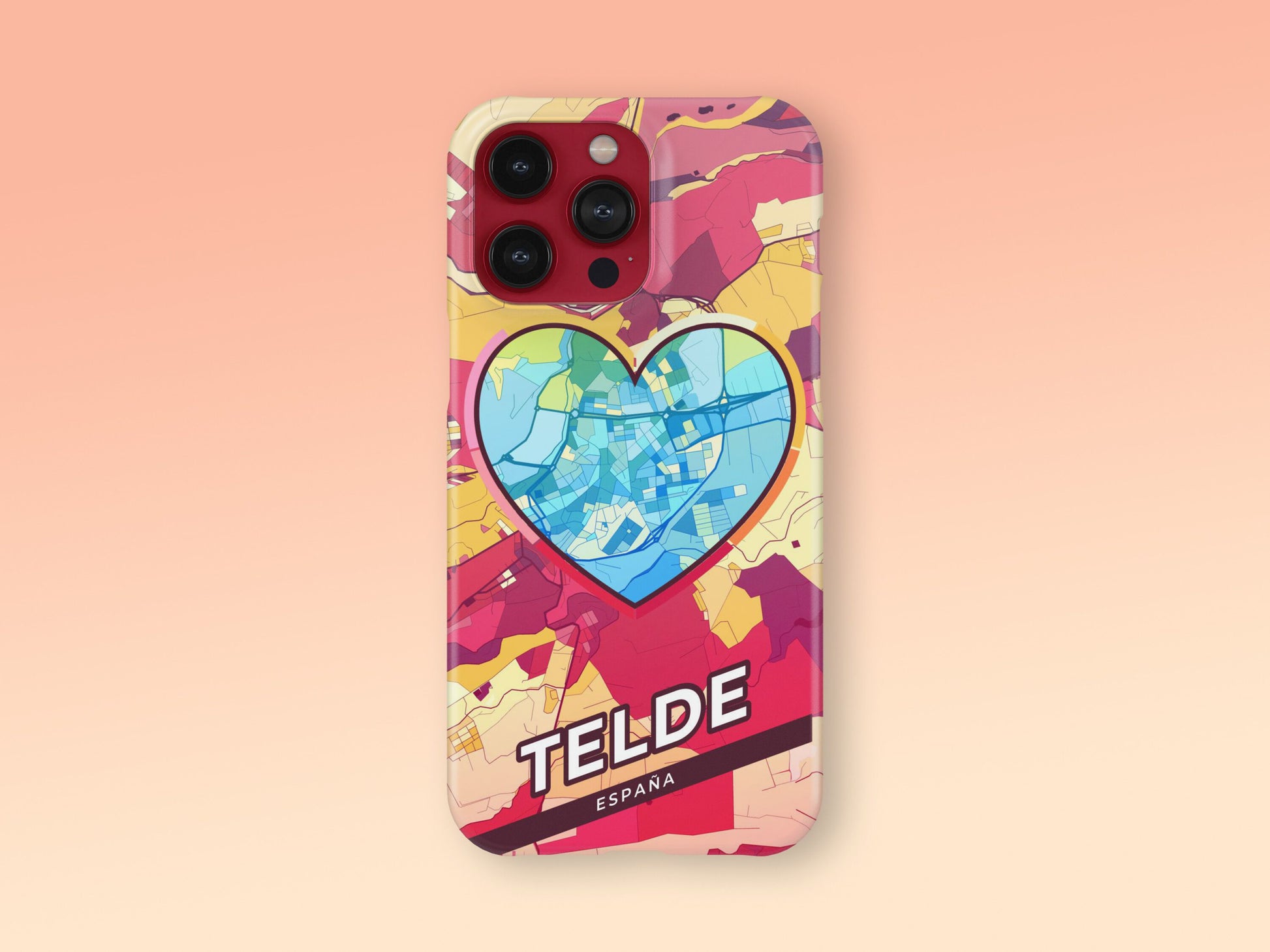 Telde Spain slim phone case with colorful icon 2
