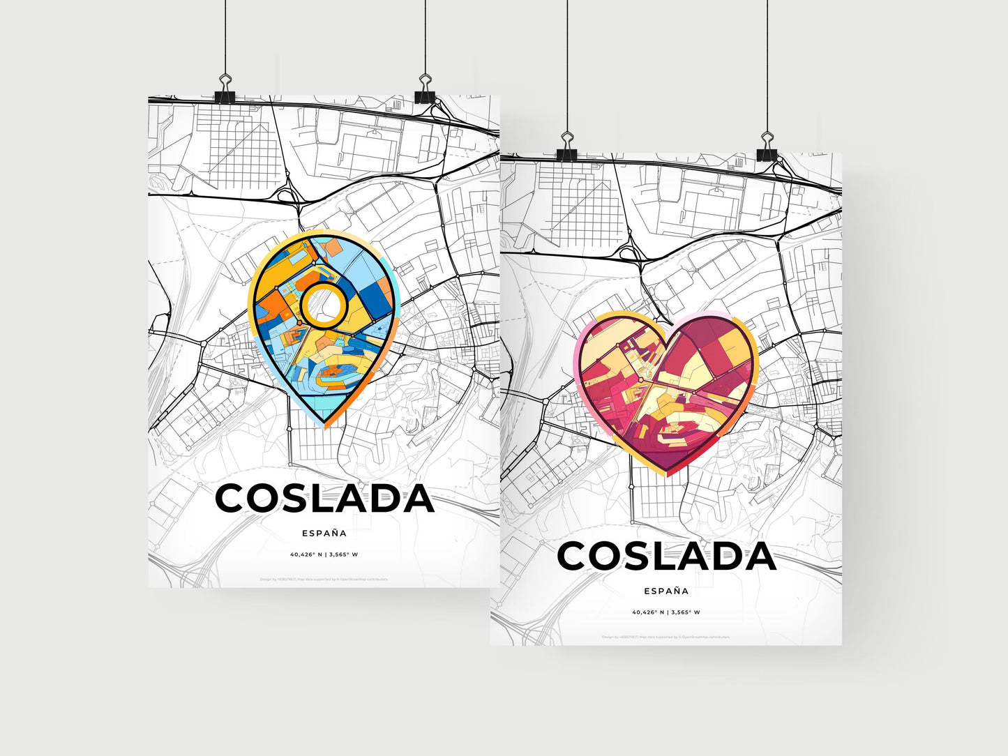 Coslada Spain art print for couples