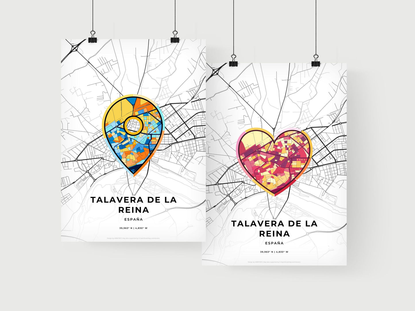 Talavera De La Reina Spain art print for couples