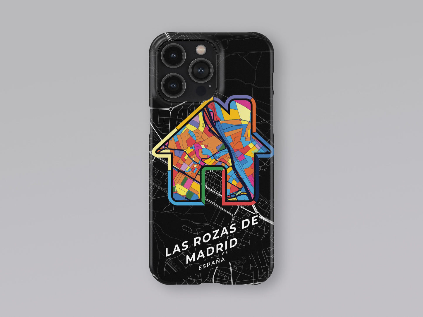 Las Rozas De Madrid Spain slim phone case with colorful icon. Birthday, wedding or housewarming gift. Couple match cases. 3