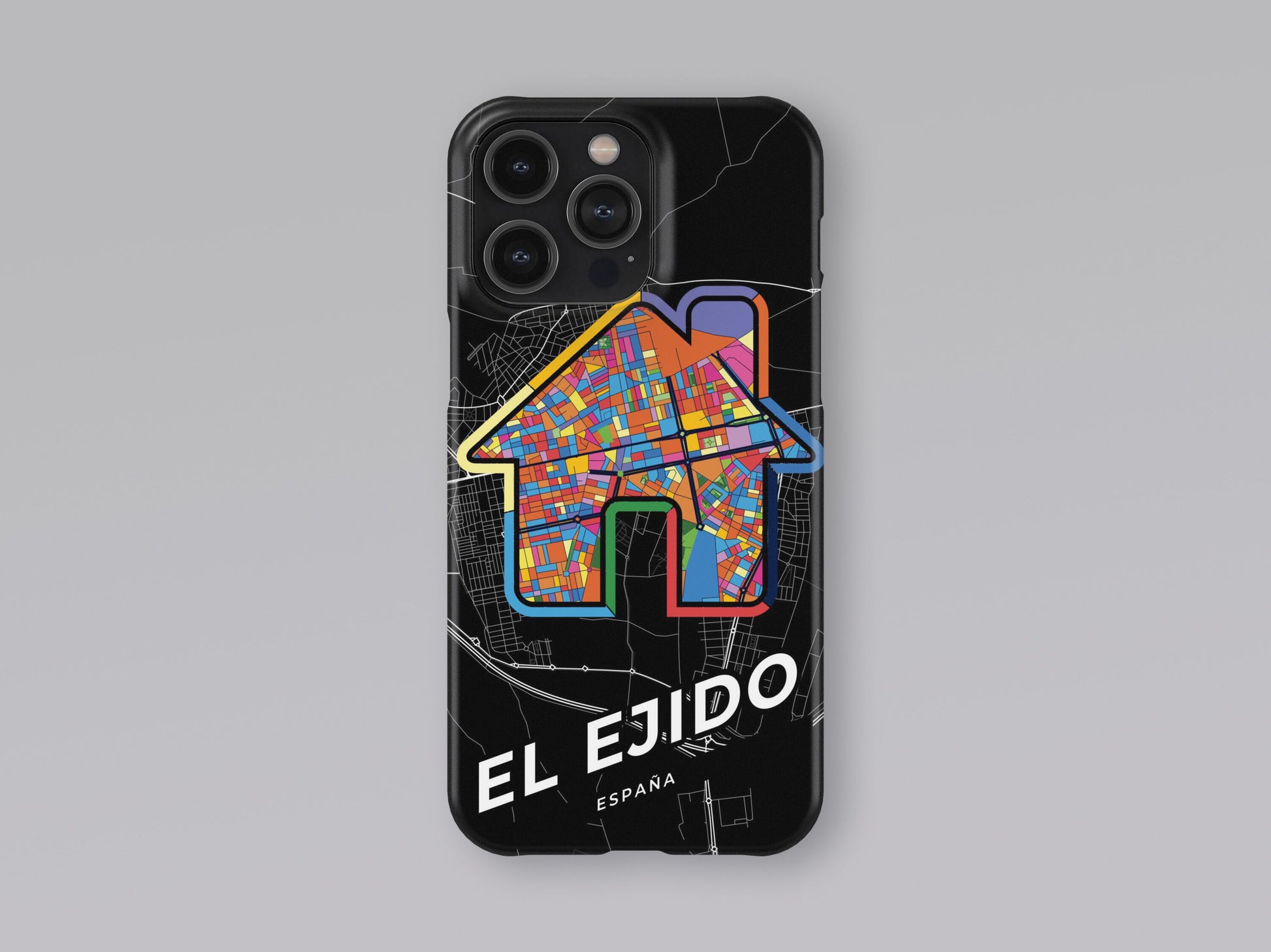 El Ejido Spain slim phone case with colorful icon. Birthday, wedding or housewarming gift. Couple match cases. 3