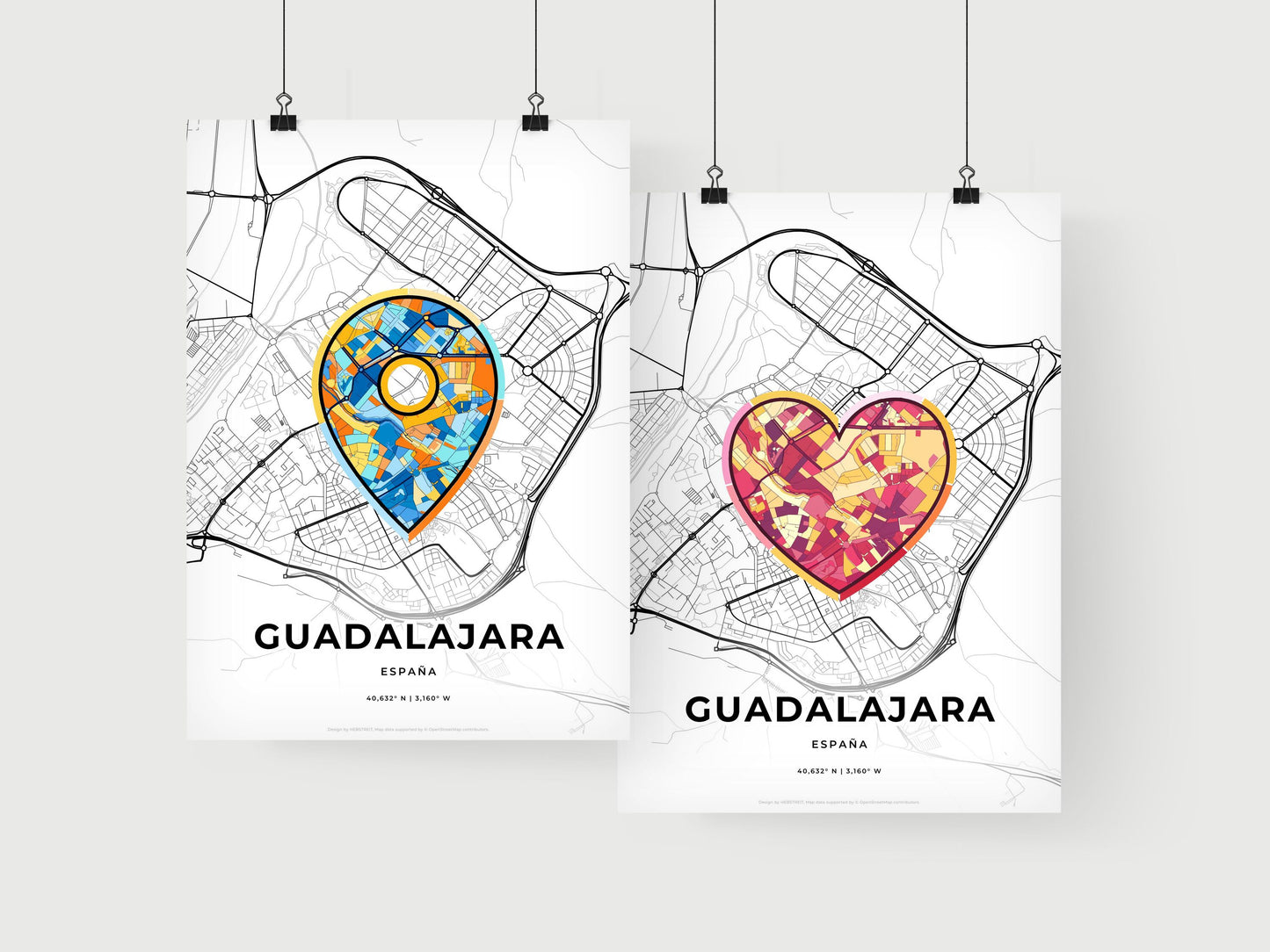 Guadalajara Spain art print for couples