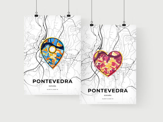 Pontevedra Spain art print for couples