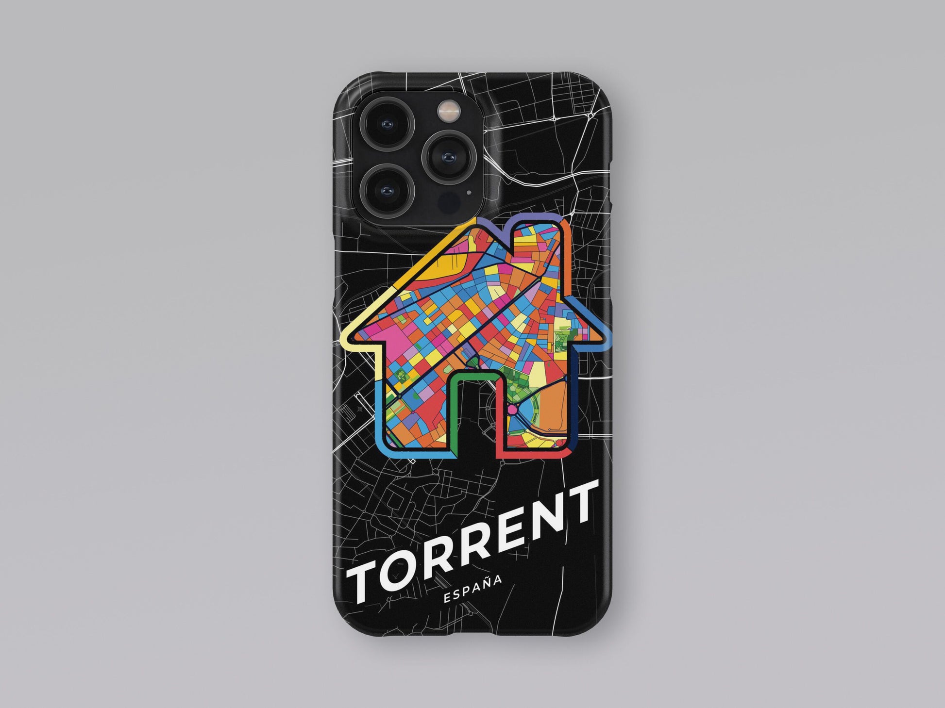 Torrent Spain slim phone case with colorful icon 3