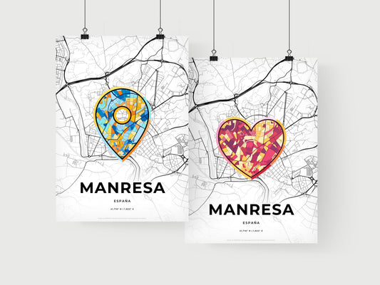 Manresa Spain art print for couples