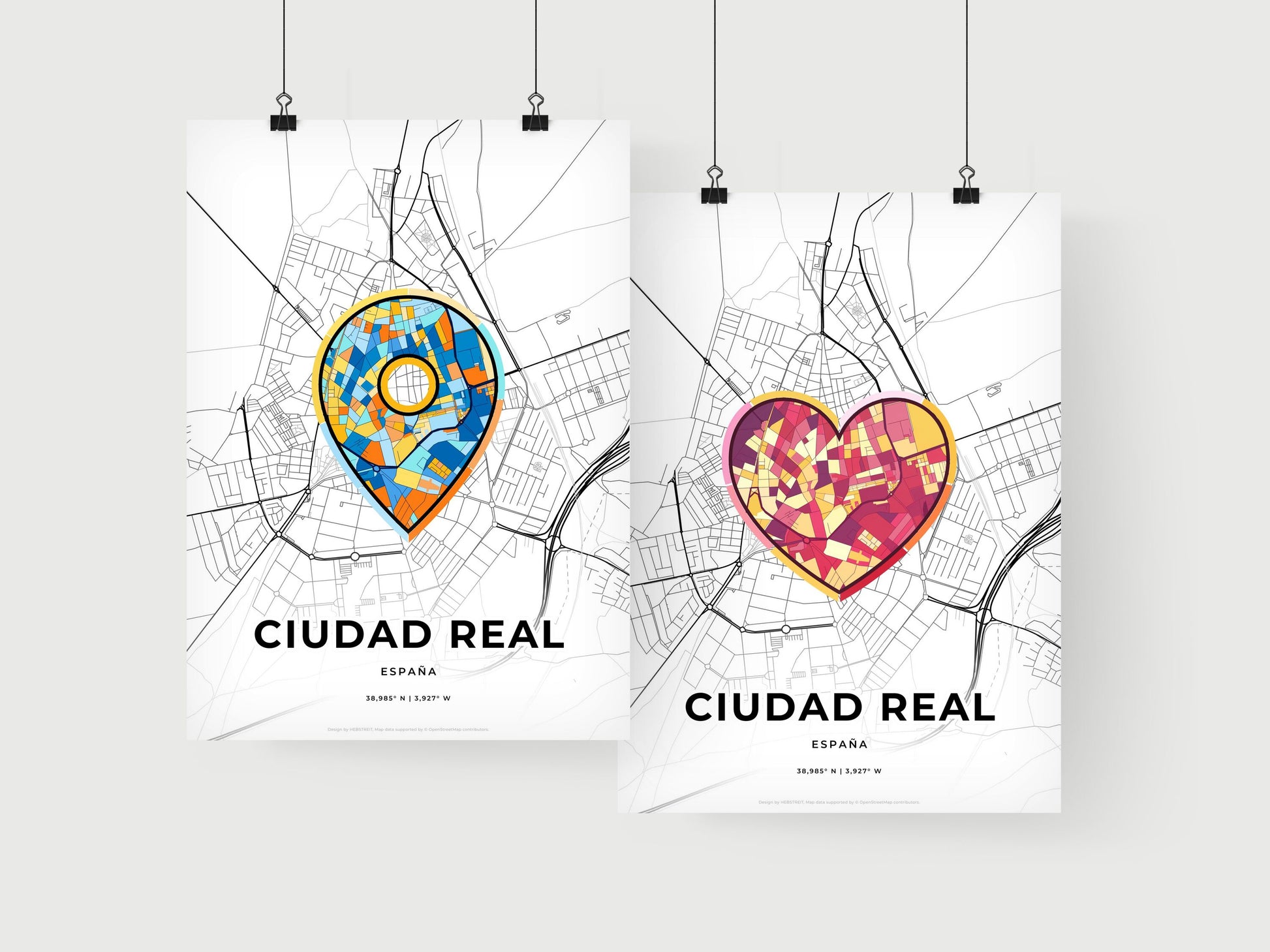 Ciudad Real Spain art print for couples