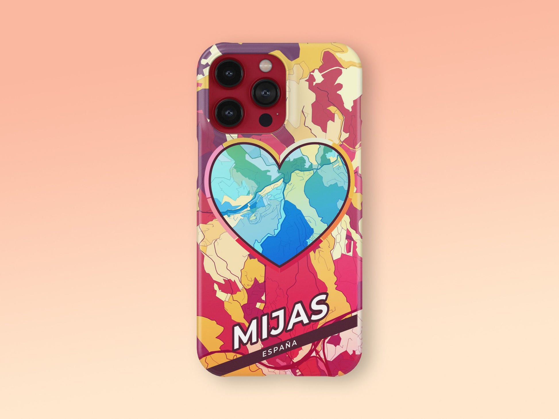 Mijas Spain slim phone case with colorful icon 2