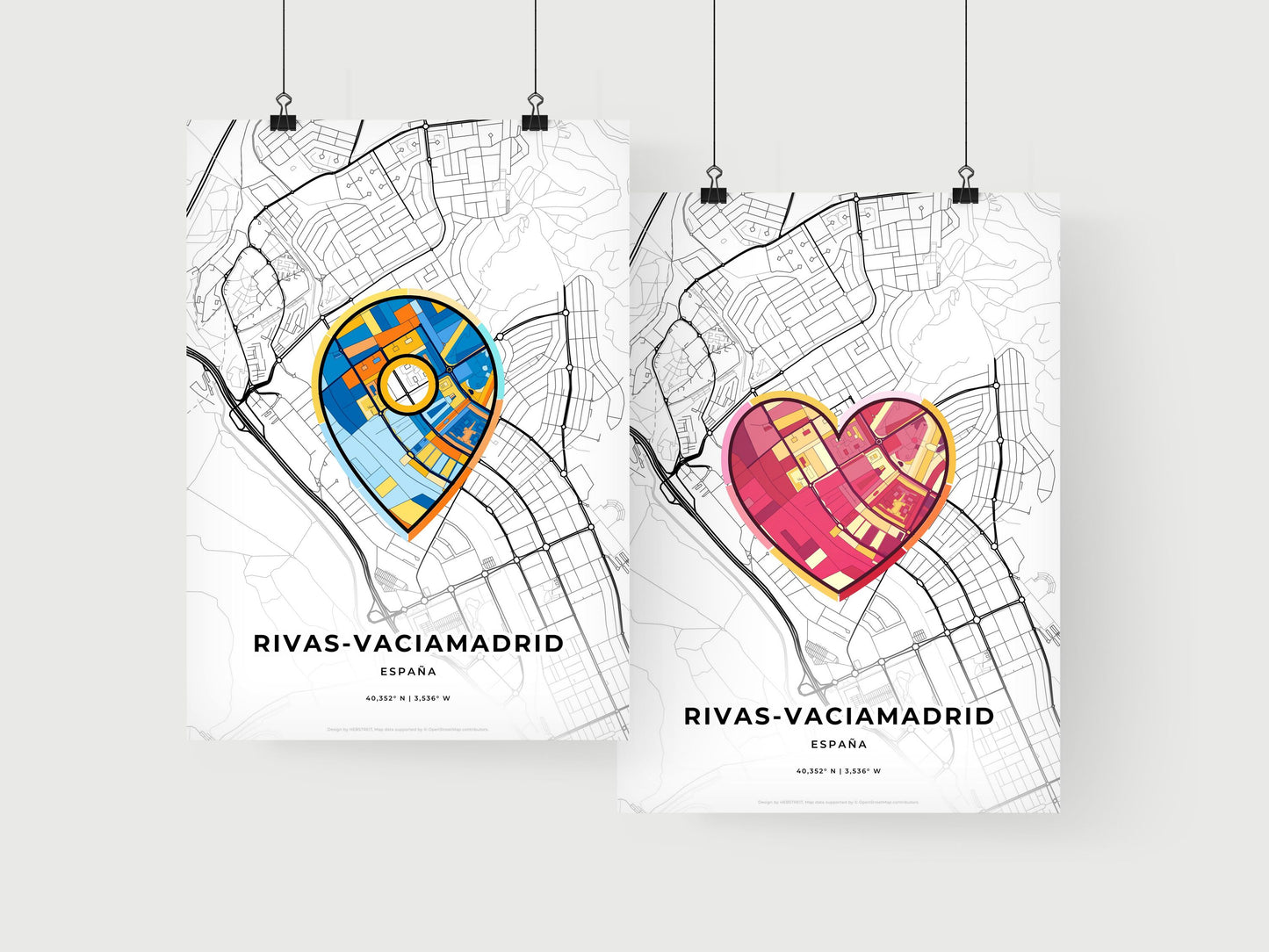 Rivas-Vaciamadrid Spain art print for couples