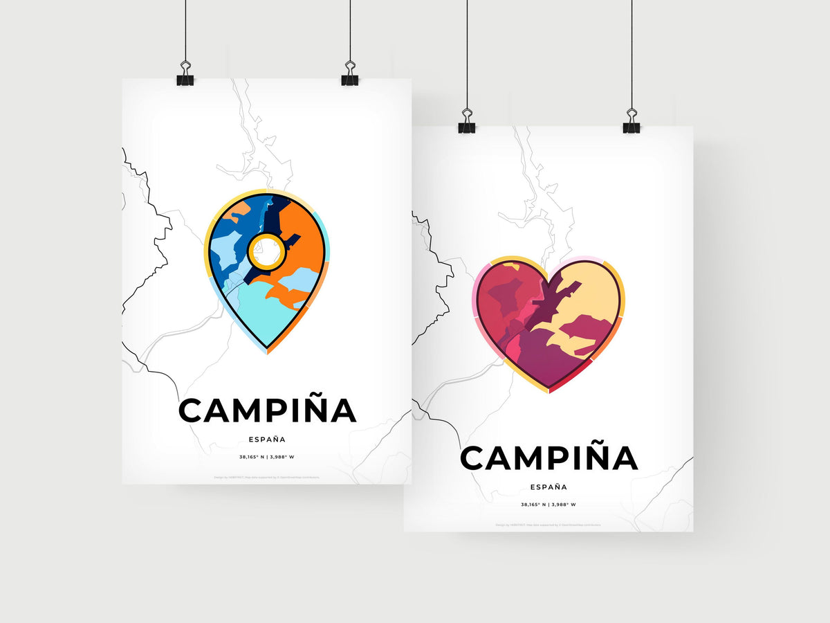 Campiña Spain art print for couples