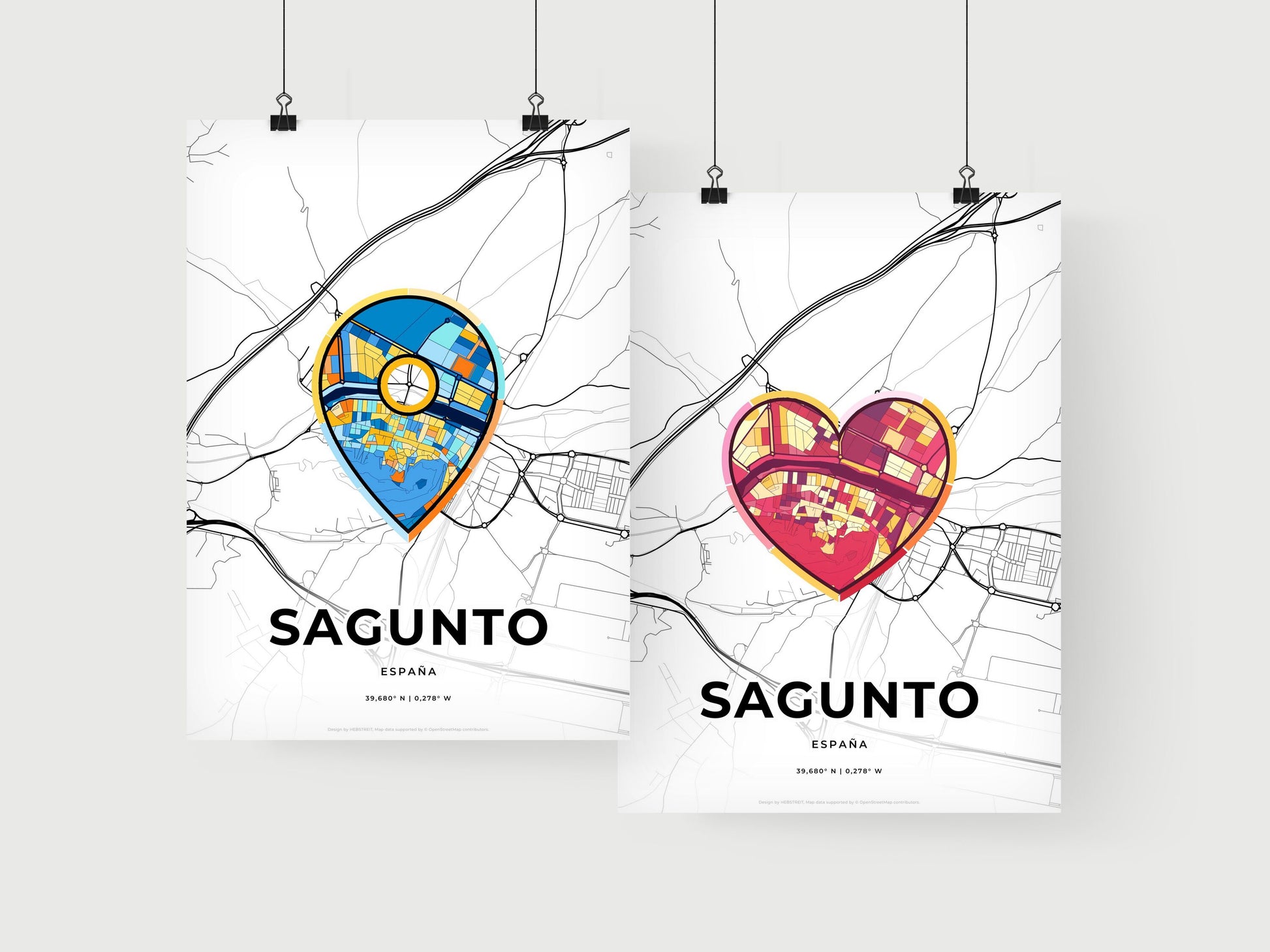 Sagunto Spain art print for couples