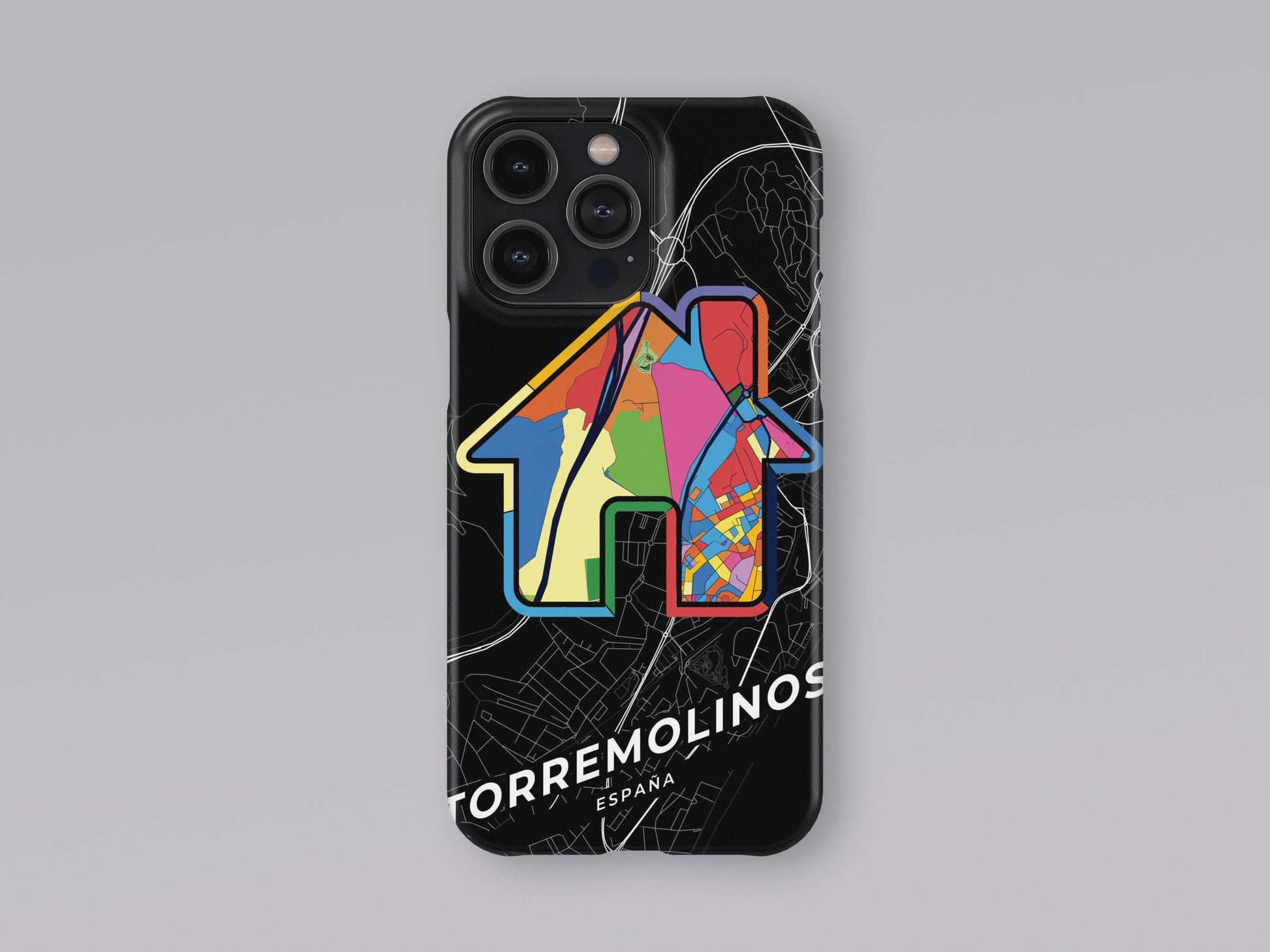 Torremolinos Spain slim phone case with colorful icon 3