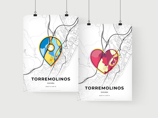 Torremolinos Spain art print for couples