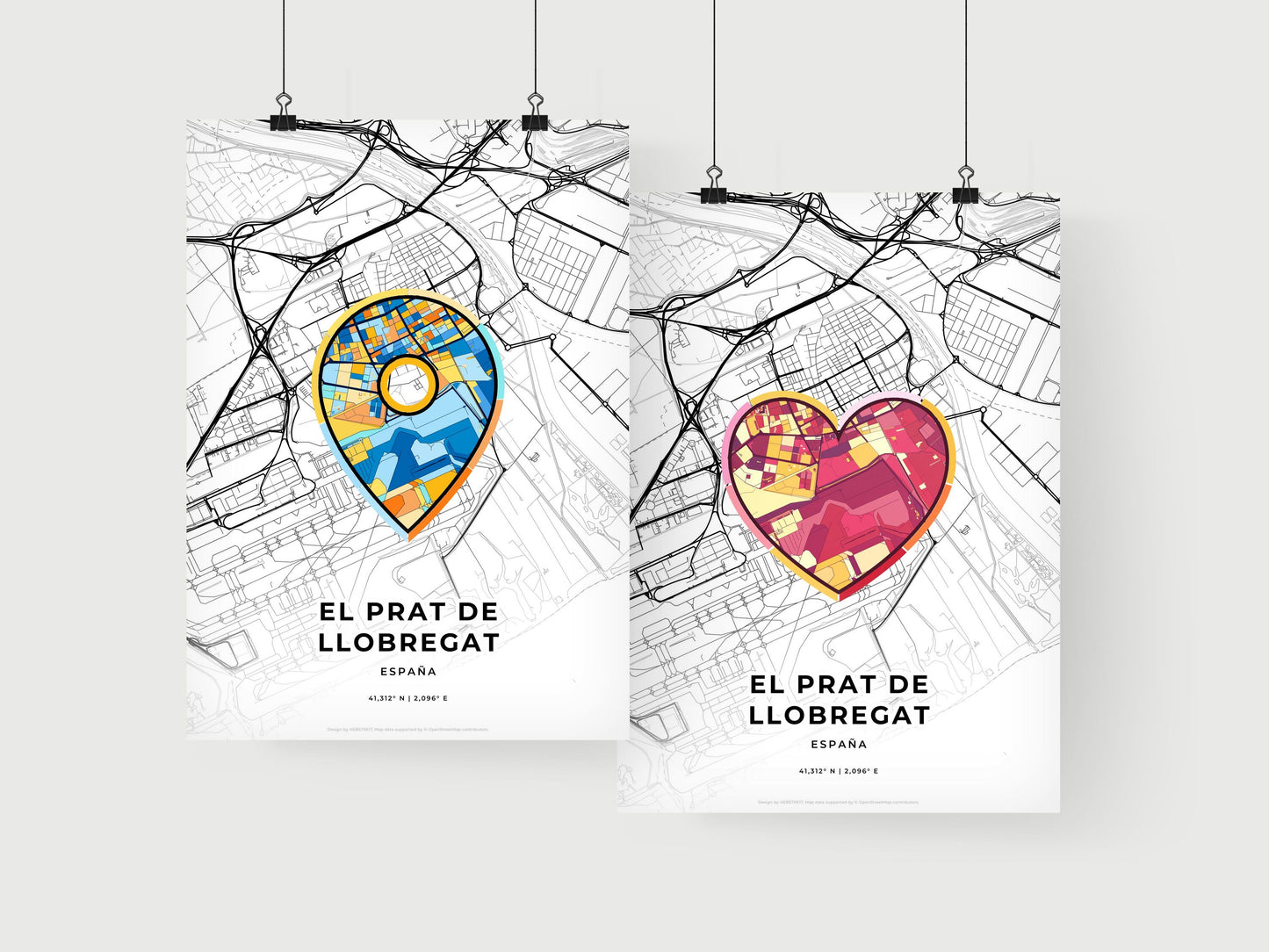 El Prat De Llobregat Spain art print for couples