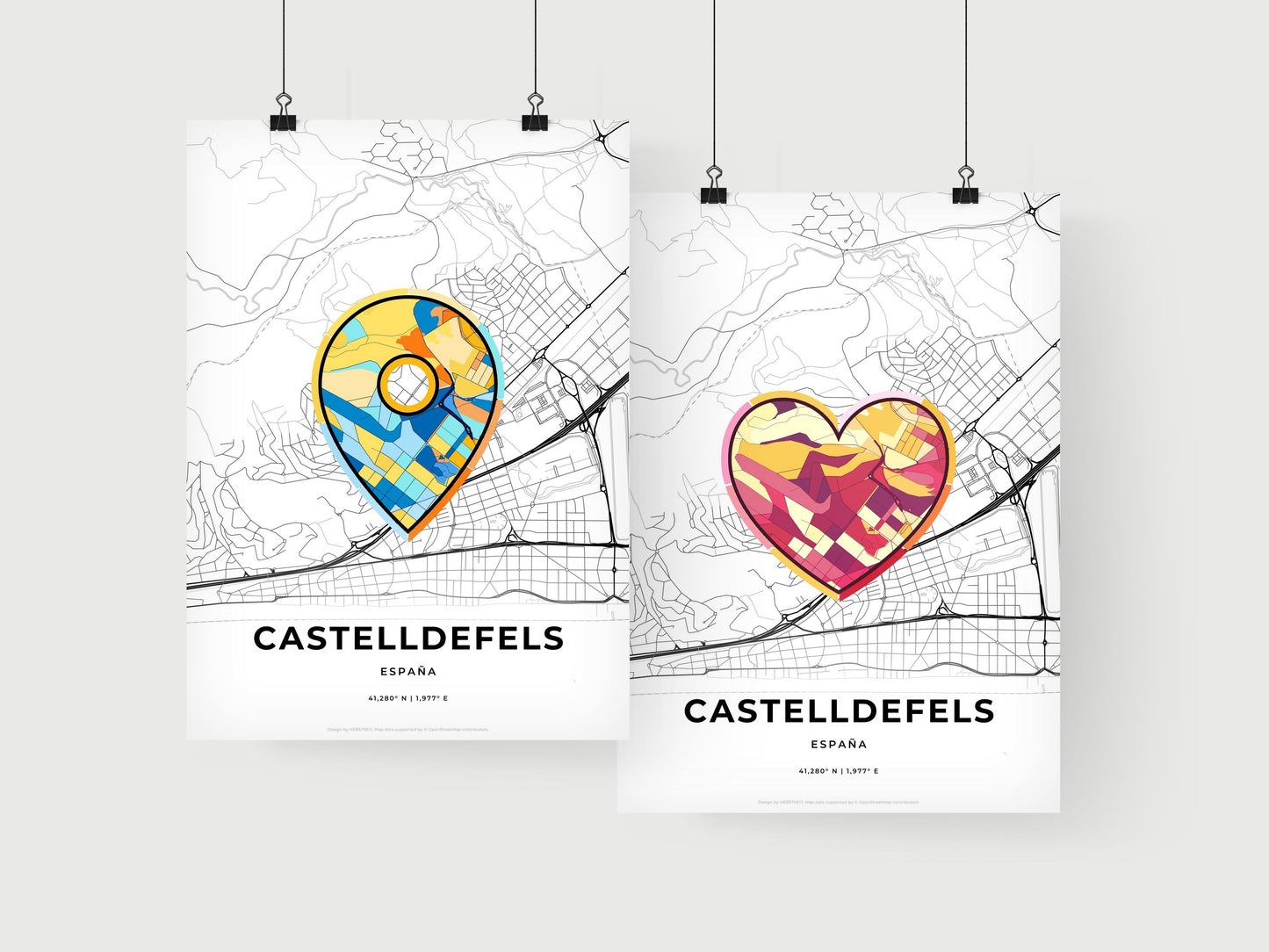 Castelldefels Spain art print for couples