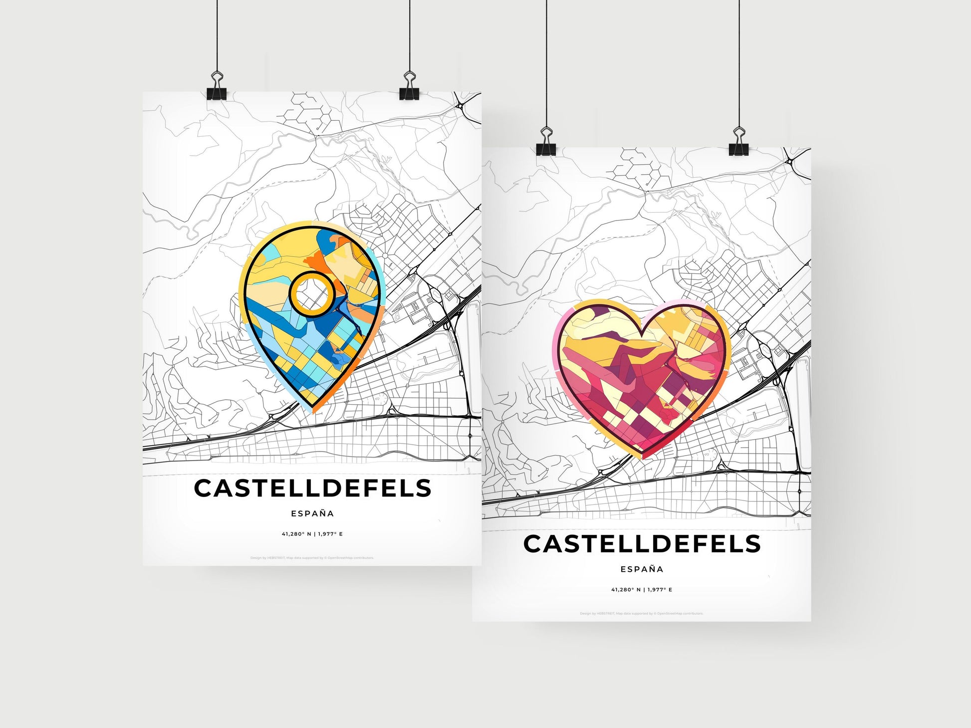 Castelldefels Spain art print for couples