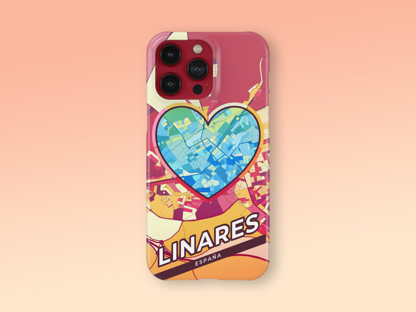 Linares Spain slim phone case with colorful icon. Birthday, wedding or housewarming gift. Couple match cases. 2