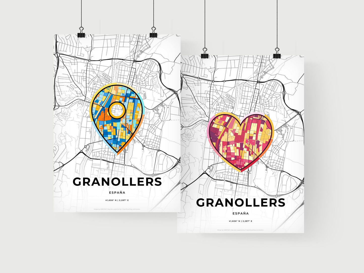 Granollers Spain art print for couples